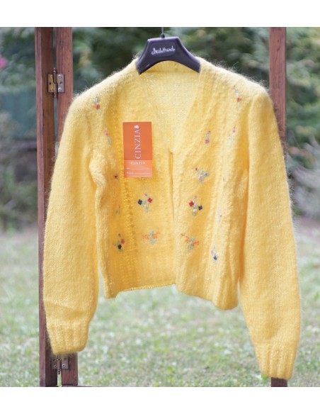 GOLFINO  BAMBINA A MANO LANA VINTAGE  tg.10/11 anni