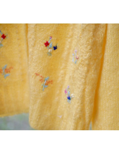 GOLFINO  BAMBINA A MANO LANA VINTAGE  tg.10/11 anni