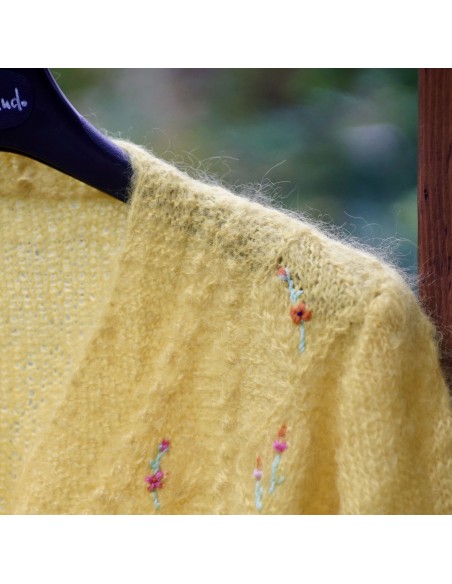 GOLFINO  BAMBINA A MANO LANA VINTAGE  tg.10/11 anni