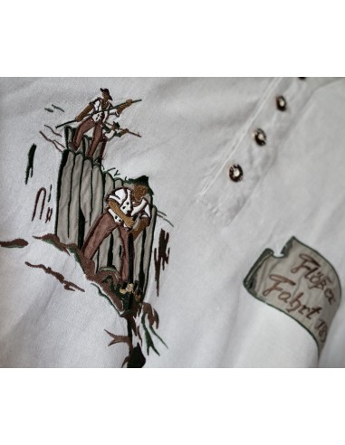 CAMICIA UOMO STILE TIROLESE  TG 40/41 Golo