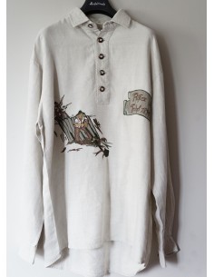 CAMICIA UOMO STILE TIROLESE  TG 40/41 Golo