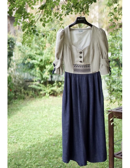 ABITO TIROLESE  tg. 42 LINO Wesenjak