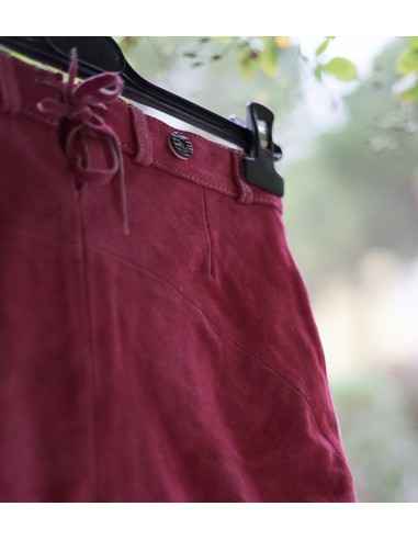PANTALONCINI  PELLE tg.134/  8 nni TIROLESE Isar  rosa