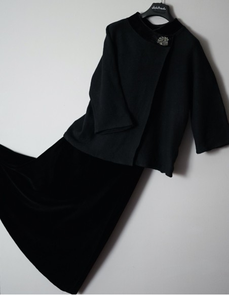 GONNA IN STILE TIROLESE tg.44/46  NERA