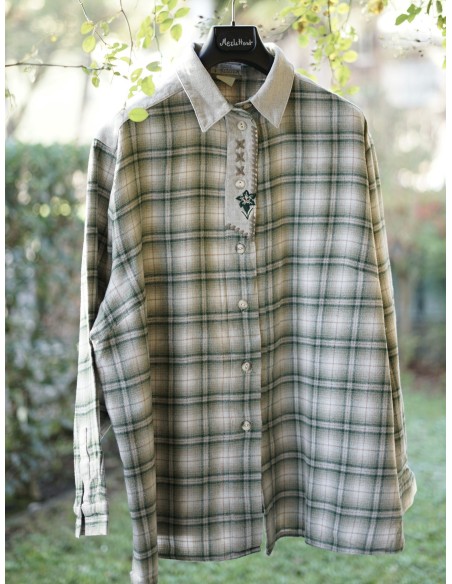 CAMICIA TIROLESE CALDO COTONE  tg 52