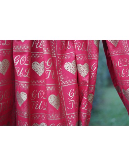 TENDE NATALIZIE "God Jul" CON FERMATENDE  150x140 cm