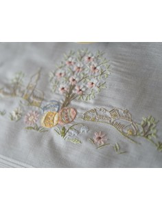 TOVAGLIETTA PASQUALE RICAMATA A MANO 80x80 cm 2