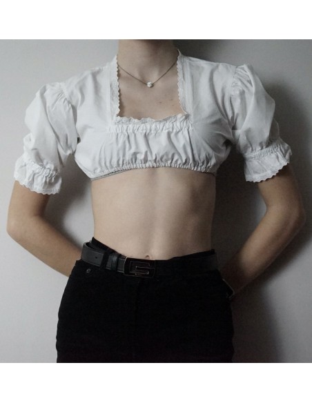 CAMICIA CORTA tg XS TIROLESE  Vintage