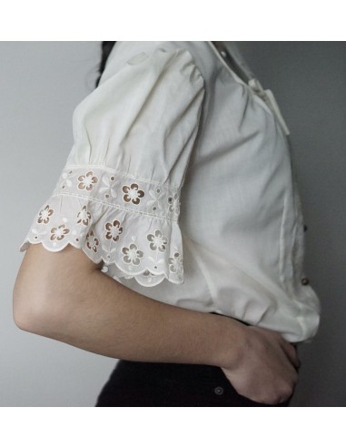 CAMICIA  tg 44/46 TIROLESE  Vintage CREMA