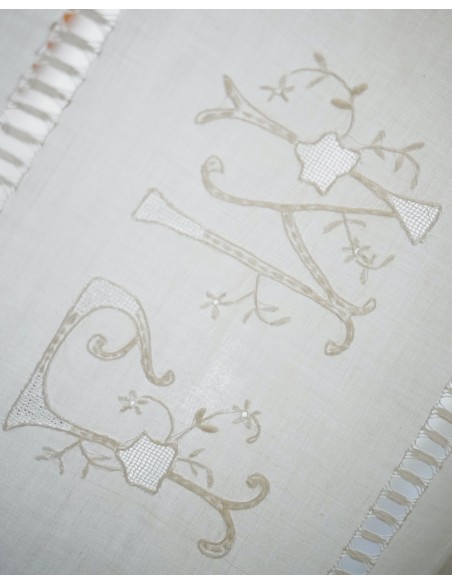 COPPIA TENDINE ANTICHI  COPRICUSCINI 77X52cm