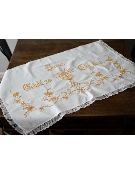ANTICA TOVAGLIETTA DA ALTARE 105x64cm