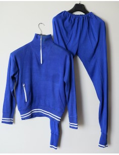 TUTA FELPA + PANTALONI  VINTAGE '70 tg.44