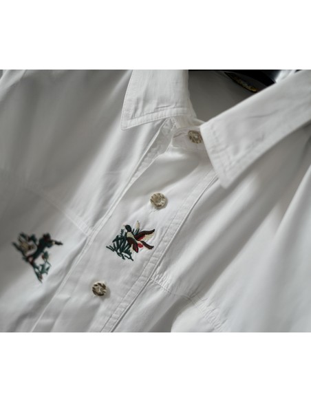 CAMICIA UOMO STILE TIROLESE  TG.43 Hammerschmid vintage