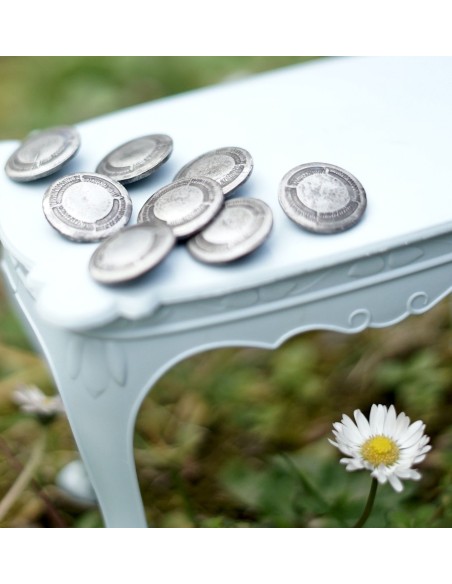 SET 8 BOTTONI  STILE TIROLESE diam. 2cm