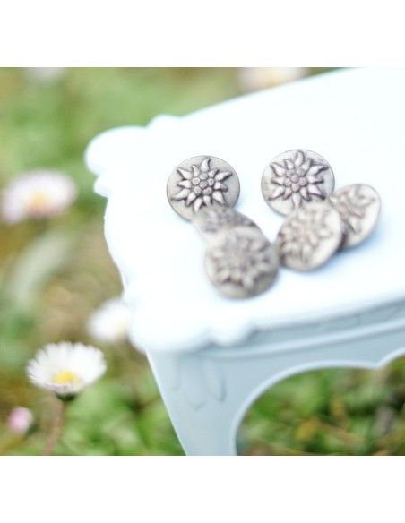 SET 6 BOTTONI  STILE TIROLESE diam. 1,6cm