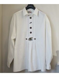 CAMICIA UOMO STILE TIROLESE  TG.46 Alphorn