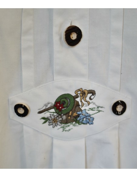 CAMICIA UOMO STILE TIROLESE  TG.46 Alphorn