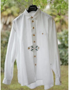 CAMICIA UOMO STILE TIROLESE  TG.46 Country