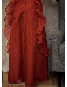 ELEGANTE ABITO ROSSO VINTAGE ANNI '70 / CARNEVALE  Tg.34 2