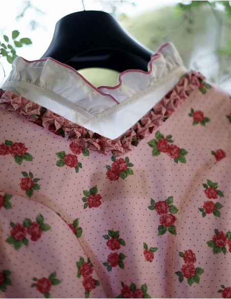ABITO DIRNDL TIROLESE   tg 38  ROSA /VERDE