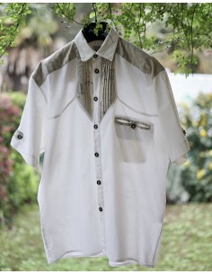 CAMICIA UOMO STILE TIROLESE  TG.M