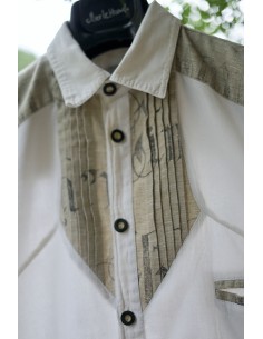 CAMICIA UOMO STILE TIROLESE  TG.M 2
