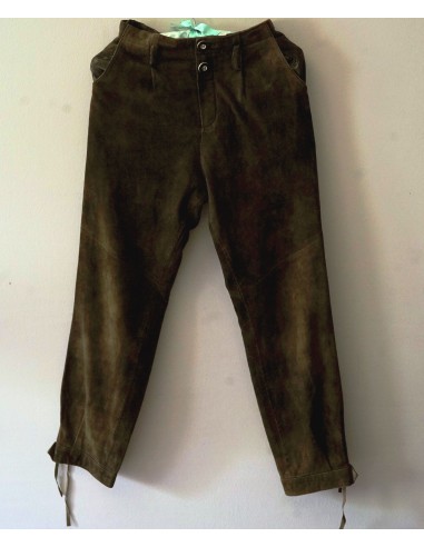 PANTALONI tg.152  PELLE LEDERHOSEN TIROLESE Ragazzo