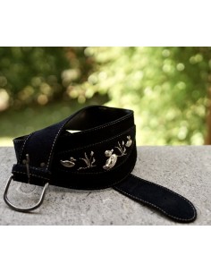 CINTURA IN PELLE STILE TIROLESE 71/85 cm Papere