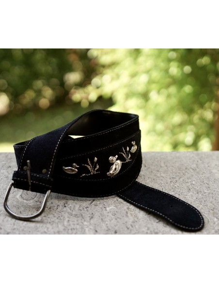 CINTURA IN PELLE STILE TIROLESE 71/85 cm Papere