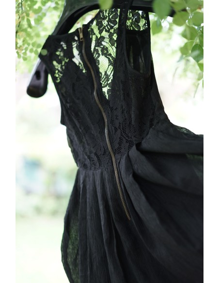ELEGANTE ABITO  tg.XXS  NERO PIZZO