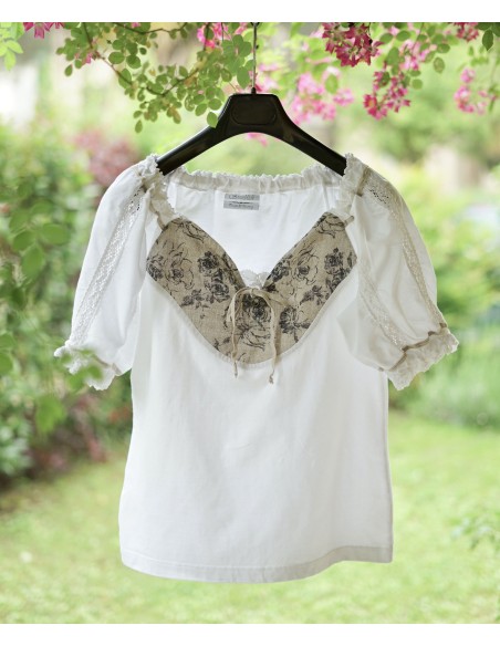 CAMICIA STILE TIROLESE  tg 46 it