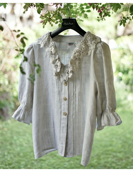 CAMICIA STILE TIROLESE  tg 48 it  Wallner