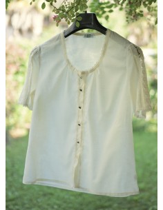 CAMICIA STILE TIROLESE  tg 46 it  PERRY VINTAGE