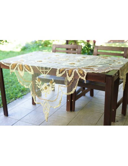 ANTICA TOVAGLIETTA  FILET A RETE 140x140 cm ca.