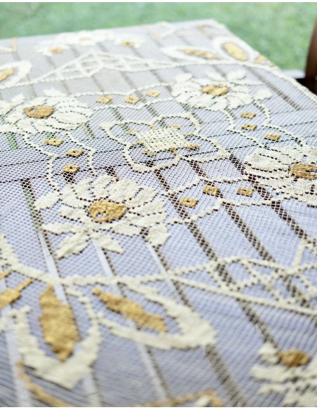 ANTICA TOVAGLIETTA  FILET A RETE 140x140 cm ca.