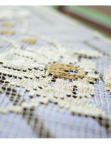 ANTICA TOVAGLIETTA  FILET A RETE 140x140 cm ca.