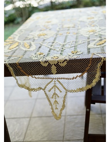 ANTICA TOVAGLIETTA  FILET A RETE 140x140 cm ca.