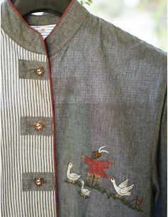 CAMICIA STILE TIROLESE  tg 42 it. 2