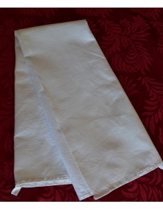  ANTICO ASCIUGAMANO CON MONOGRAMMA "TA"