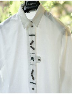 CAMICIA STILE TIROLESE  tg 44/46 it. Hammerschmid 2