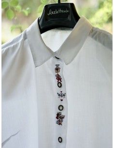 CAMICIA DONNA STILE TIROLESE  tg 48 it. 2