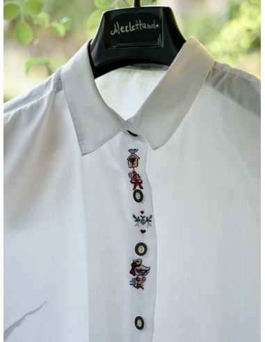 CAMICIA DONNA STILE TIROLESE  tg 48 it.