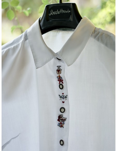 CAMICIA DONNA STILE TIROLESE  tg 48 it.