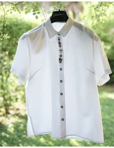 CAMICIA DONNA STILE TIROLESE  tg 48 it.