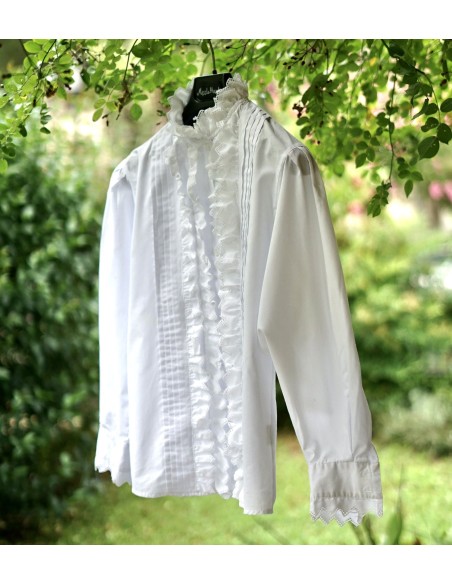 CAMICIA STILE TIROLESE  tg 164 RAGAZZA