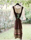 ABITO VINTAGE STILE TIROLESE DIRNDL  tg. 46/48 it.
