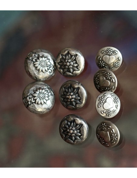 SET 9 BOTTONI  STILE TIROLESE