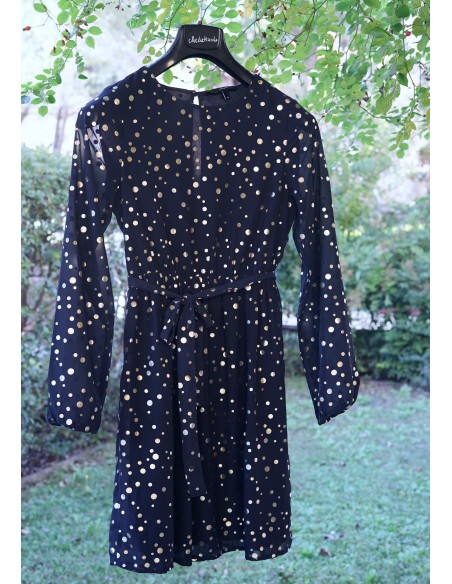ABITO BLU A POIS  tg.XS