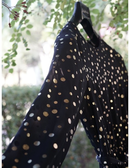 ABITO BLU A POIS  tg.XS