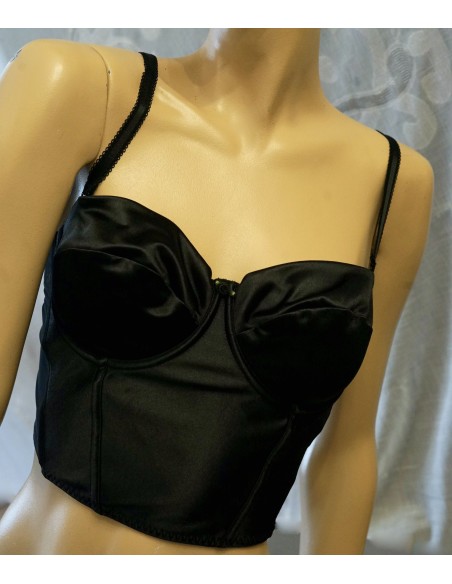 TOP CON REGGISENO NERO  tg.38B